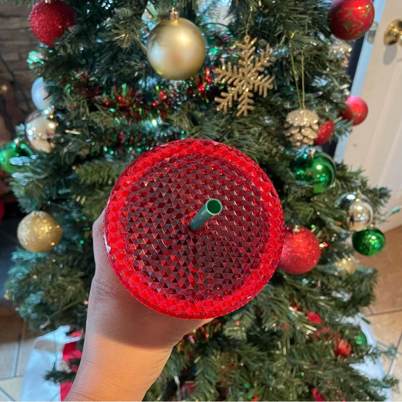 Disney Parks Mickey Christmas Starbucks Tumbler with Straw Walt Disney World NWT - Picture 9 of 13